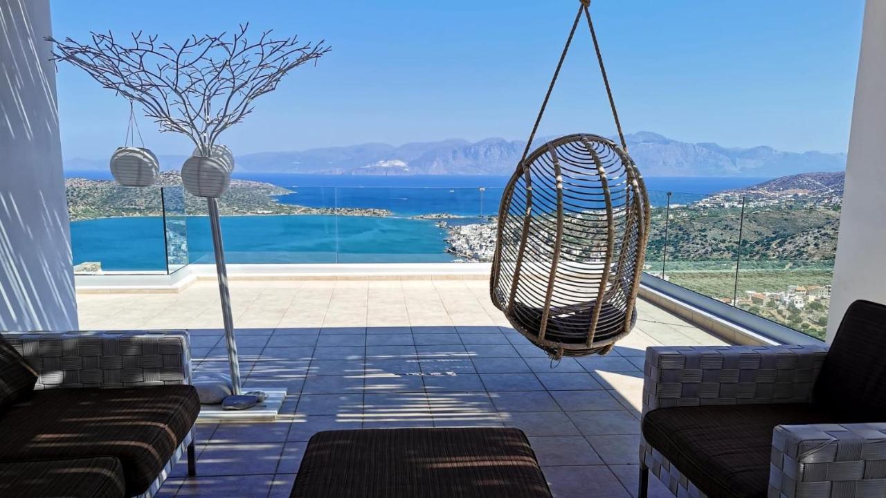Villa Estée, luxury villa with private infinity pool&jacuzzi Elounda Exterior foto