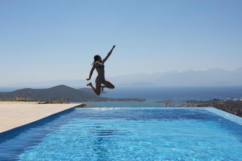 Villa Estée, luxury villa with private infinity pool&jacuzzi Elounda Exterior foto