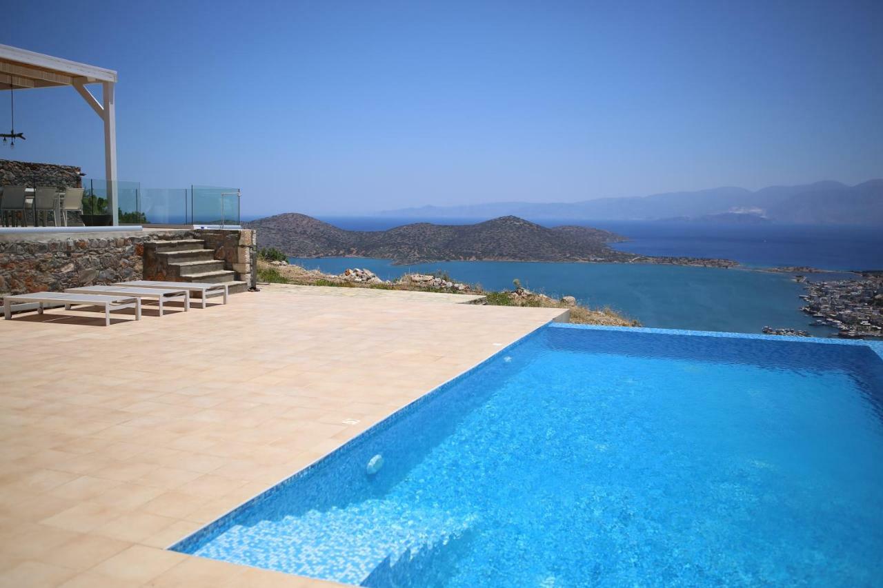 Villa Estée, luxury villa with private infinity pool&jacuzzi Elounda Exterior foto